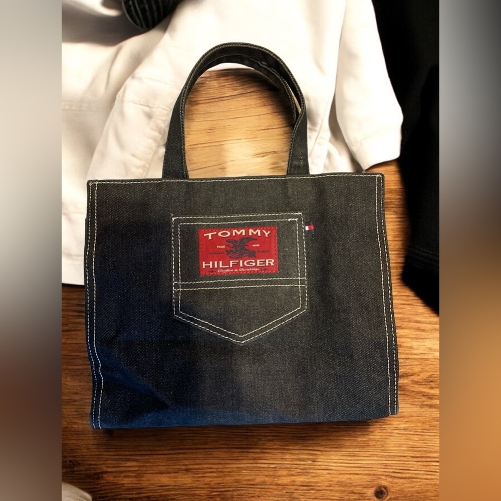 Vintage Tommy Hilfiger Dark Denim Tote